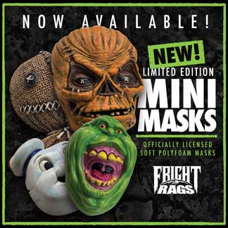  TRICK ‘R TREAT & GHOSTBUSTERS Mini Masks, TREMORS Tees, & More from Fright-Rags