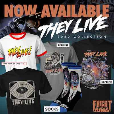  THE WOLF MAN, THE MUMMY, THEY LIVE Apparel from Fright-Rags