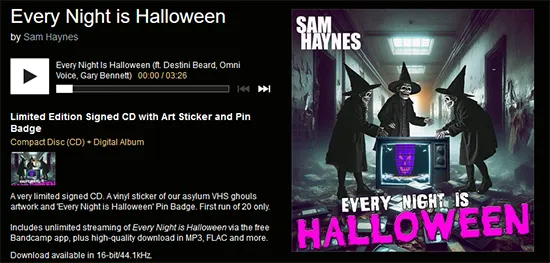 Sam Haynes Every night is Halloween