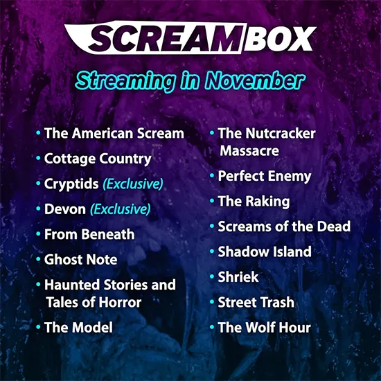 Screambox November