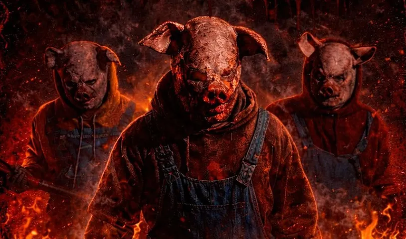  Brian Austin Green Faces ‘The 3 Killer Pigs’ in Retro Horror Nightmare